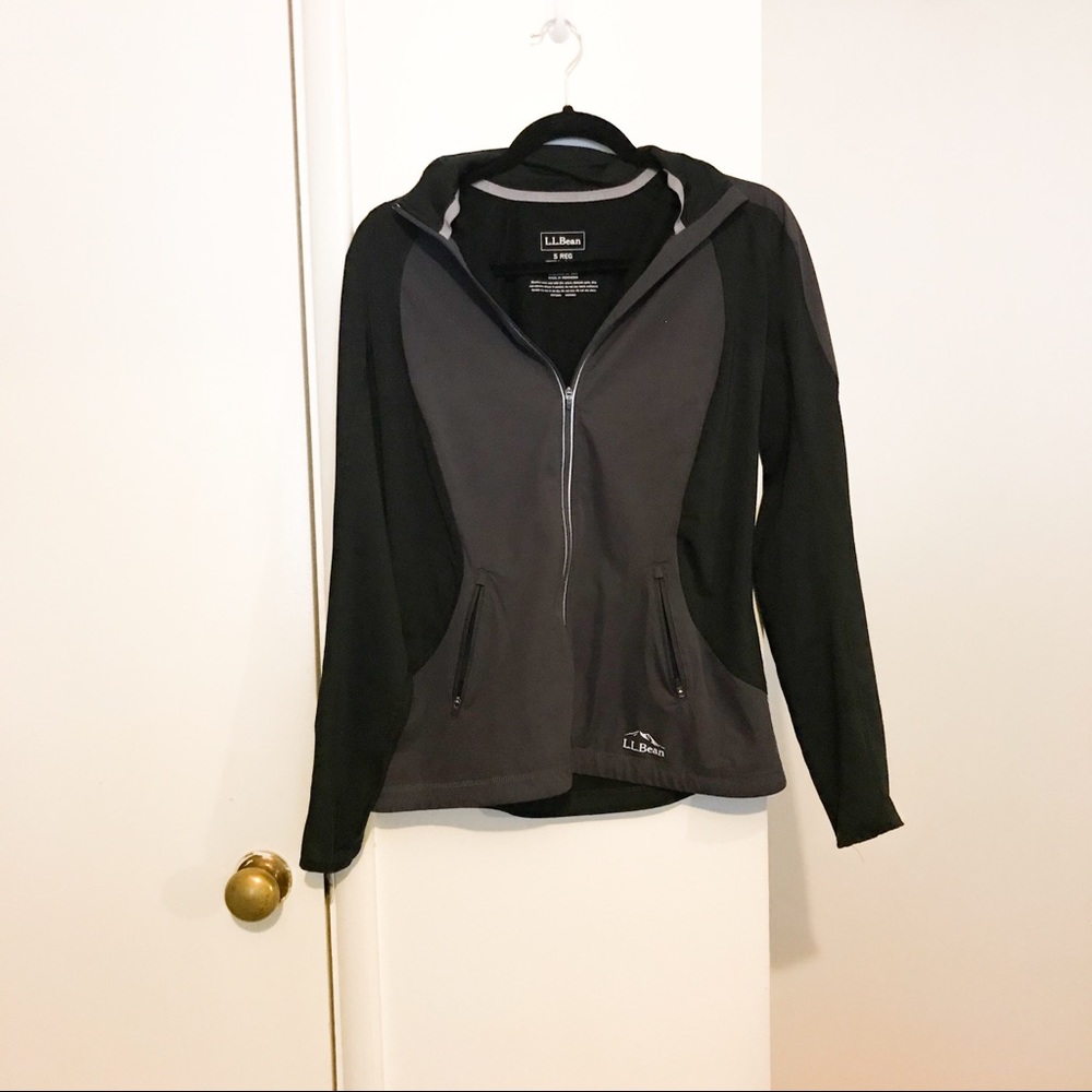 L.L. Bean Purple and Black Zipper Jacket Size S